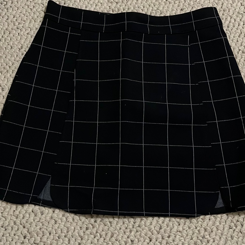 Black mini skirt